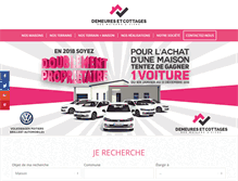 Tablet Screenshot of demeures-et-cottages.com